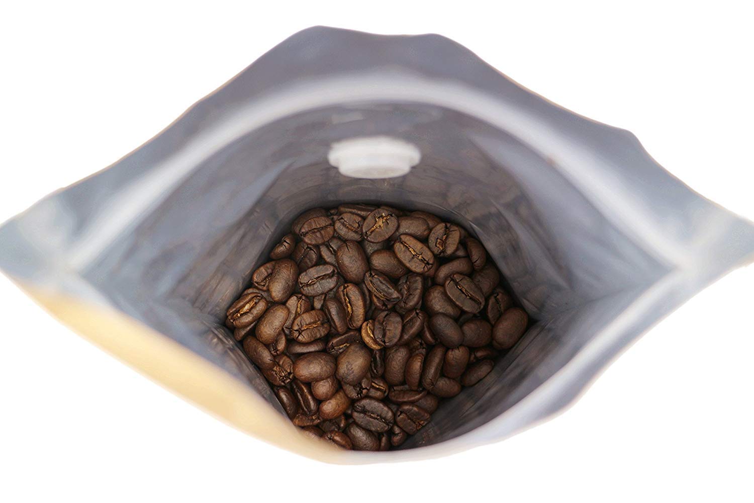 500G 16Oz 1Lb Kraft Paper Stand Up Zipper Pouches Coffee Bags Coffee Pouches With Valve (Pack Of 50)